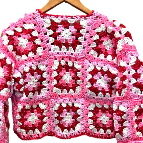 Crochet sweater cardigan O/S - Picture 5 of 5